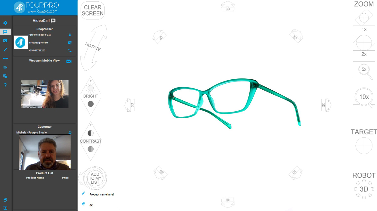 easy4pro videocall occhiali